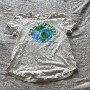 Basic earth day tee in size small